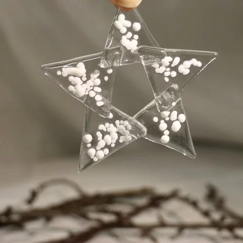 Etoile de Noël en verre