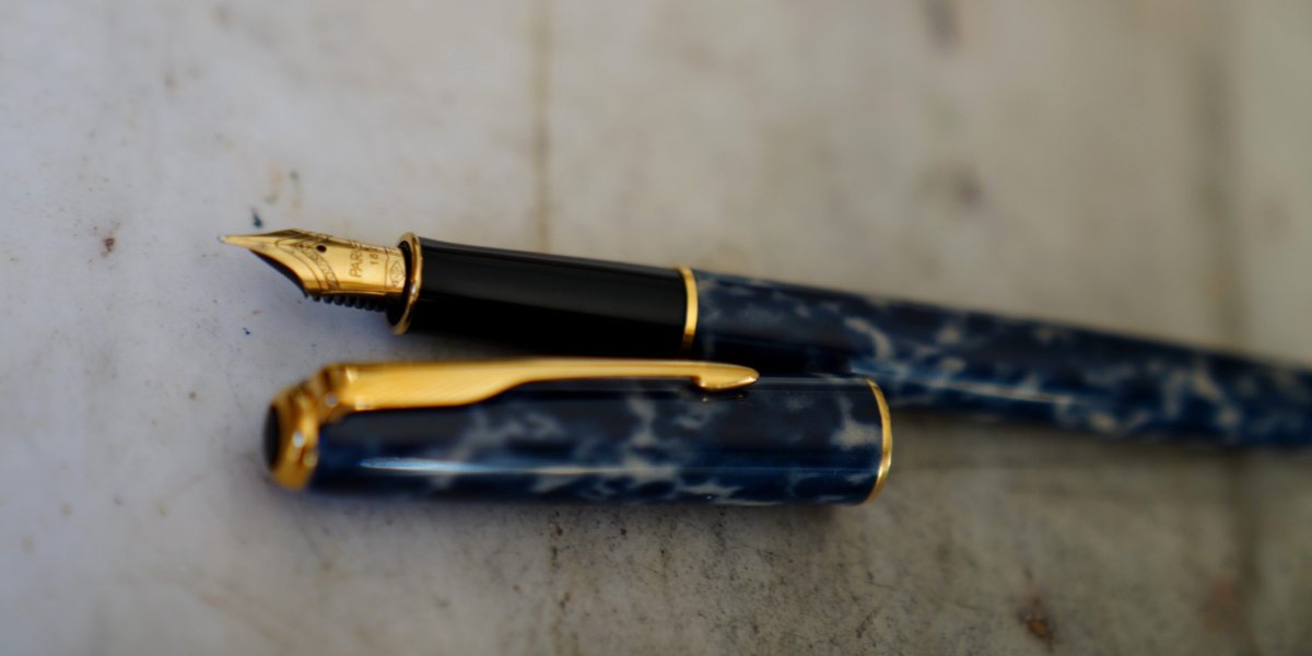 STYLO PLUME PARKER SONNET LAQUE ORAGE VERT- PLUME OR MASSIF 18 CARATS – MOYENNE – Image 2