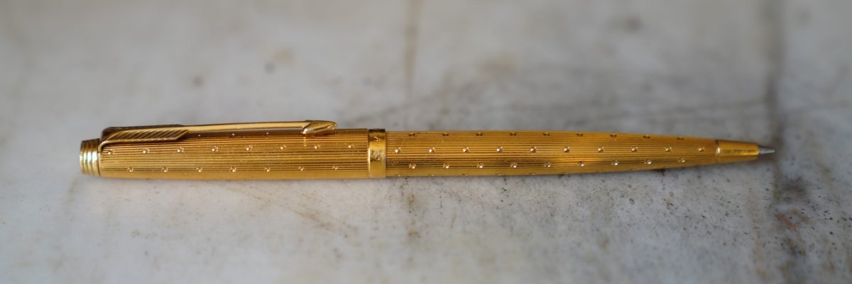 STYLO BILLE PARKER 75 PL OR – FINITION PERLEE – RARE & RECHERCHE – Image 2