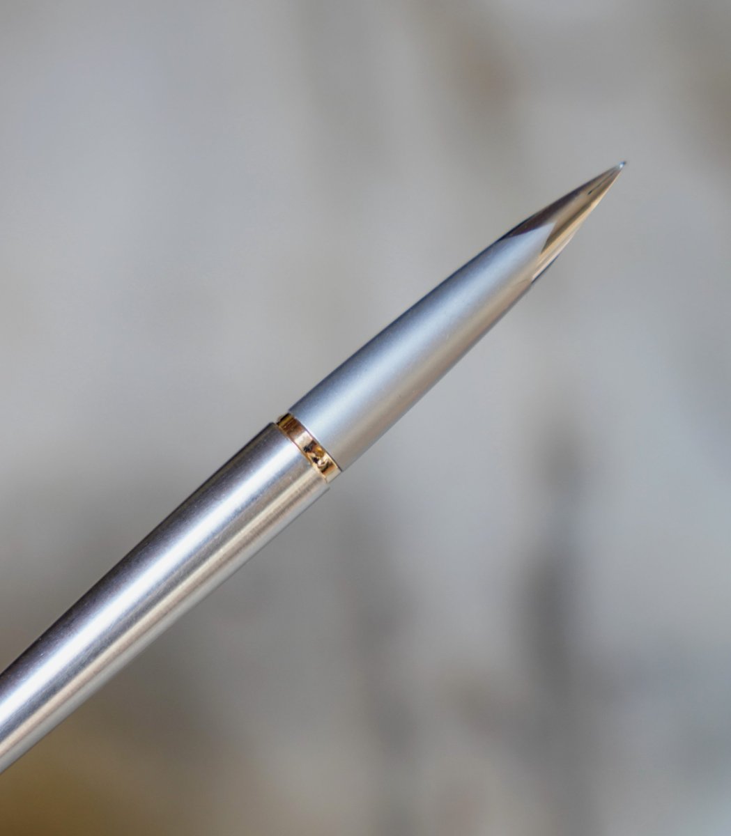 STYLO PLUME PARKER FALCON – METAL CHROME & PL. OR 18 CARATS – DESIGN SUPERBE – Image 2