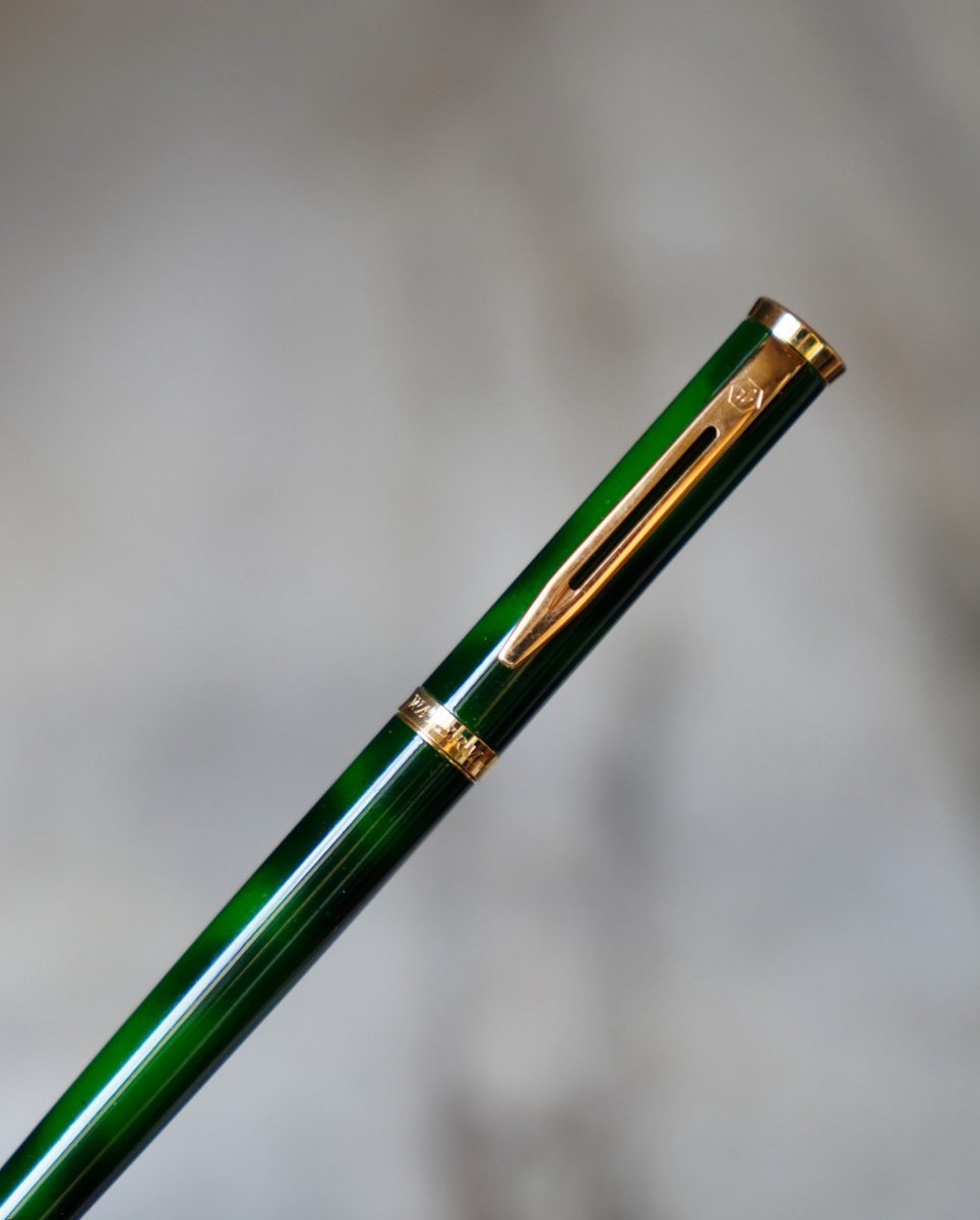 STYLO PLUME WATERMAN PREFACE EN LAQUE VERTE – PLUME EN OR MASSIF 18 CARATS