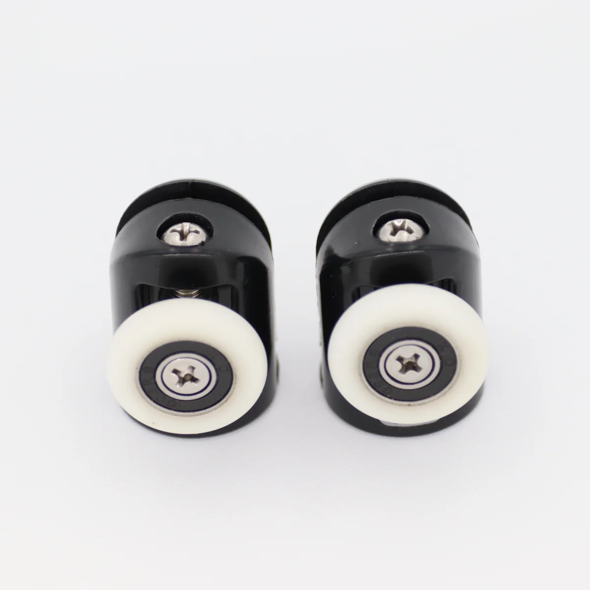 ROULETTE SIMPLE Ø 23 MM CORPS PLASTIQUE NOIR (LOT DE 2 ROULETTES) – Image 2