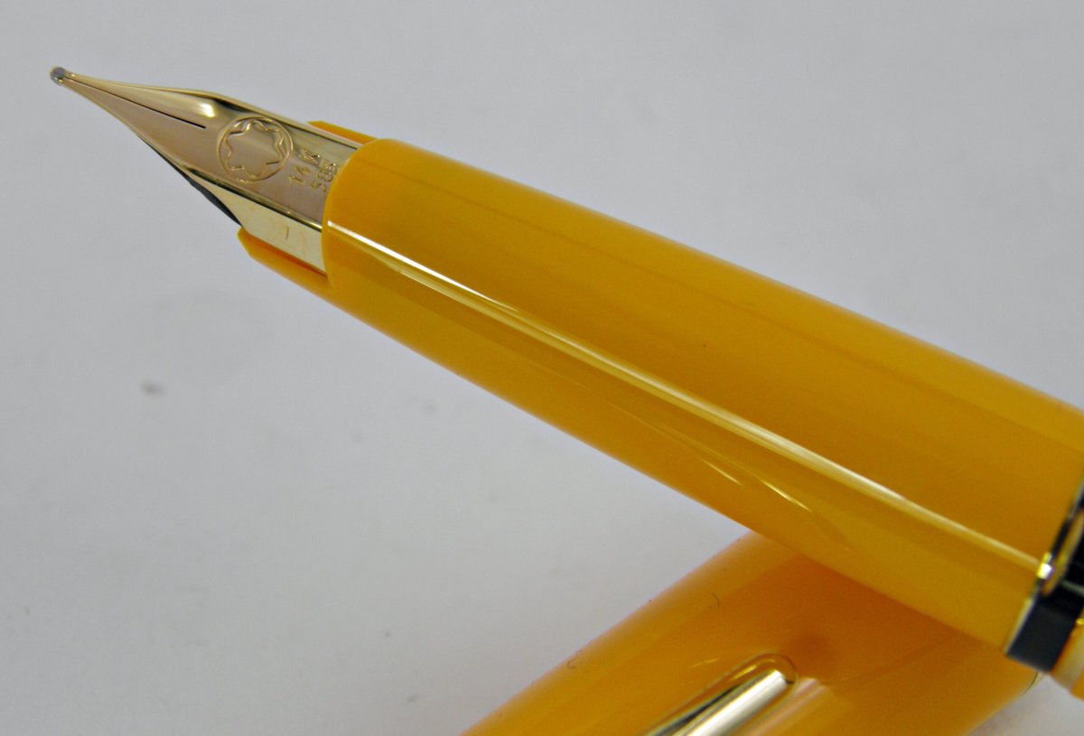 Stylo plume MONTBLANC Génération jaune/orange 1990’s Neuf – Image 4