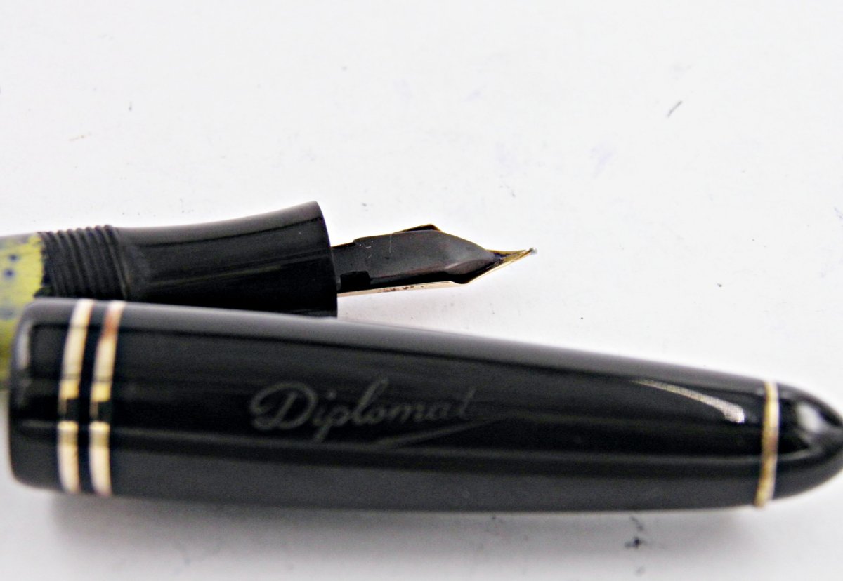 stylo plume Diplomat Germany plume or 14k – à piston 1950’s – Image 5