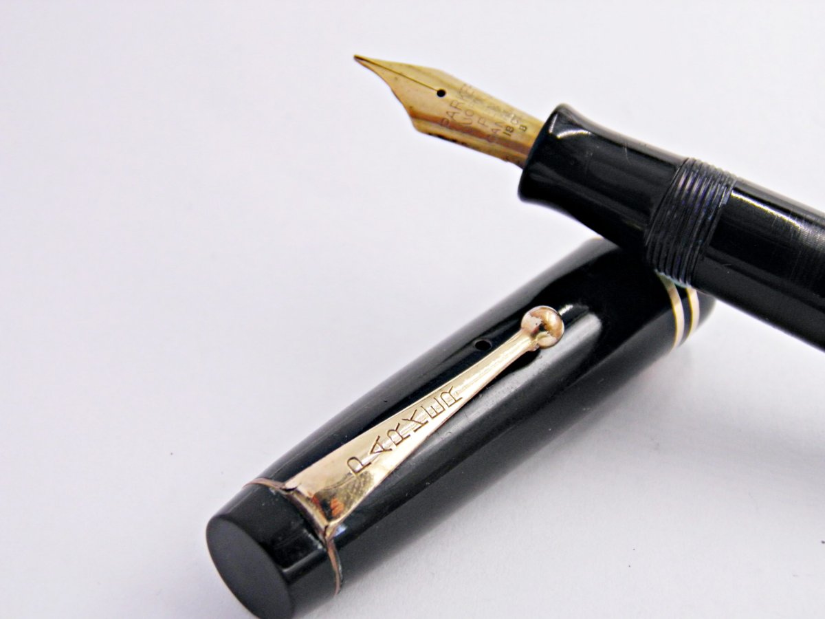 Stylo plume PARKER DUOFOLD Junior black 1940’s made in Canada – Image 3
